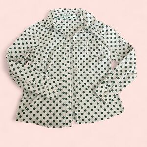 Boden Green Polka Dot Women's Top